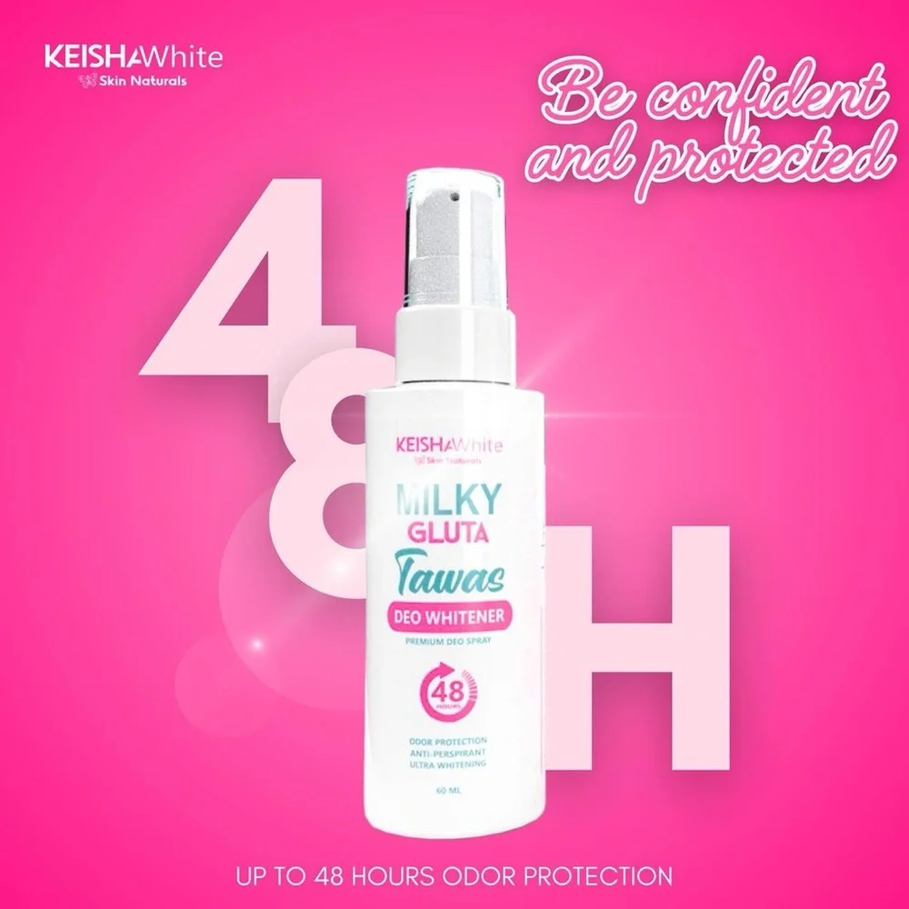 Keisha White Milky GlutaWhite Deo Spray - Pink/White - Picture 7 of 7